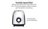 Tribest Glass Personal Vacuum Blender, PBG5001 - Juicerville