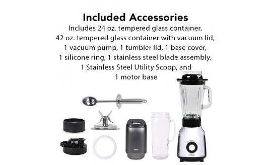 Tribest Glass Personal Vacuum Blender, PBG5001 - Juicerville