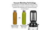Tribest Glass Personal Vacuum Blender, PBG5001 - Juicerville